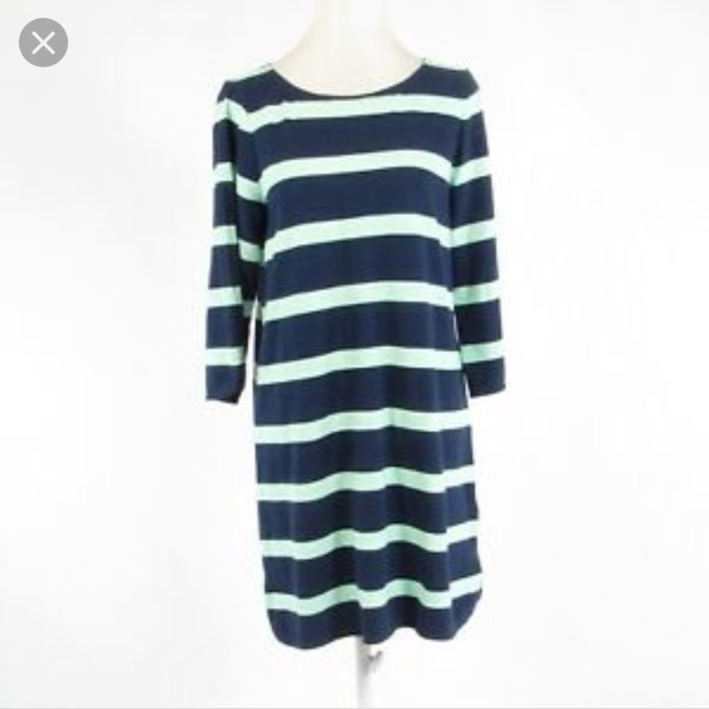 Jcrew cotton striped dress